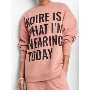 Jolie Noire Black Hitory Month Gender Incluive Noire I Weathirt - Peach Orange S